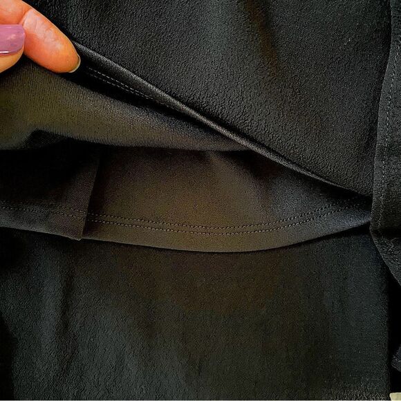 Gianni Bini Women's black tiered miniskirt Layer free-flowing ties-xs/small NWT - Picture 14 of 15